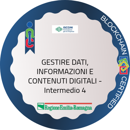 GESTIRE DATI, INFORMAZIONI E CONTENUTI DIGITALI - Intermedio 4